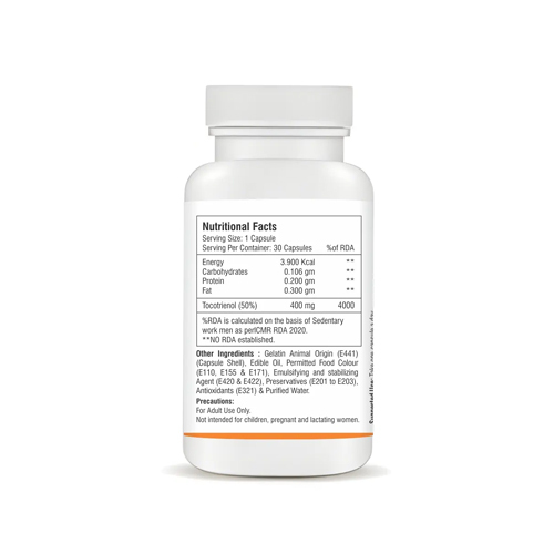 Tocotrienols Soft Gelatin Capsules
