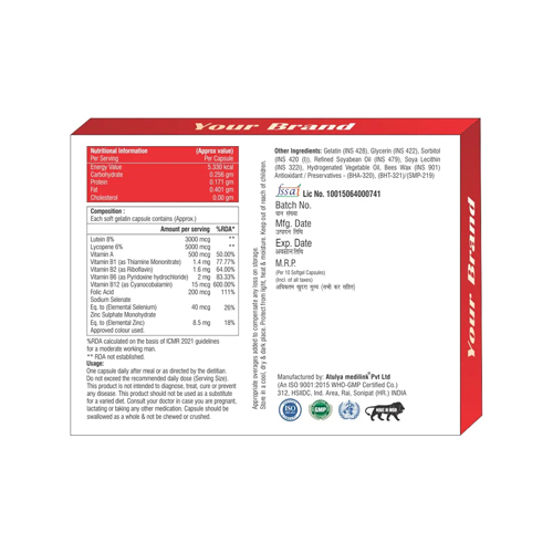 Cyanocobalamin, Lycopene, Multivitamin Multimineral And Antioxidants Softgel Capsules