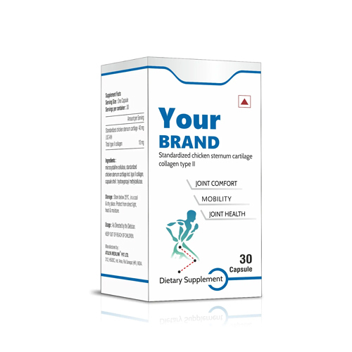 Standardized Chicken Sternum Cartilage Collagen Type II Capsules