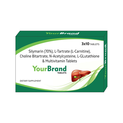 Silymarin L-Tartrate Choline Bitartrate N-Acetylcysteine L-Glutathione And Multivitamin Tablets