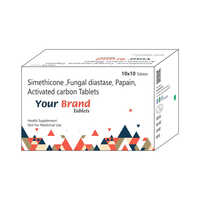 Simethicone Fungal Diastase Papain Activated Carbon Tablets
