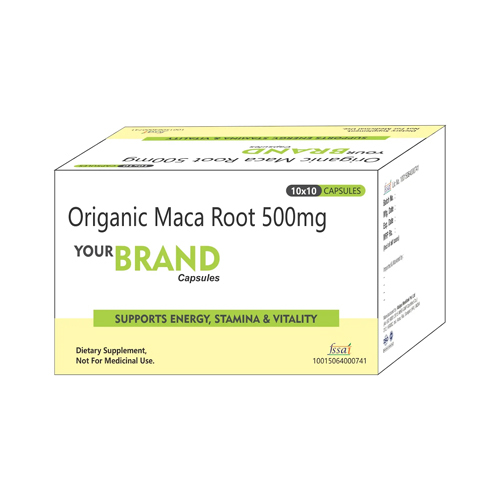 500mg Origanic Maca Root Capsules