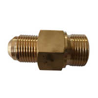 1 Inch Brass Hydraulic Tube Fitting - Color: Golden