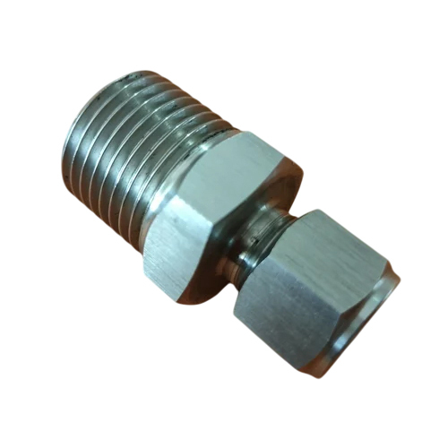 Mild Steel Hydraulic Ferrule Fitting - Color: Silver