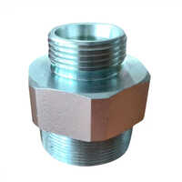 1 Inch Stainless Steel Hydraulic Hex Nipple - Color: Silver