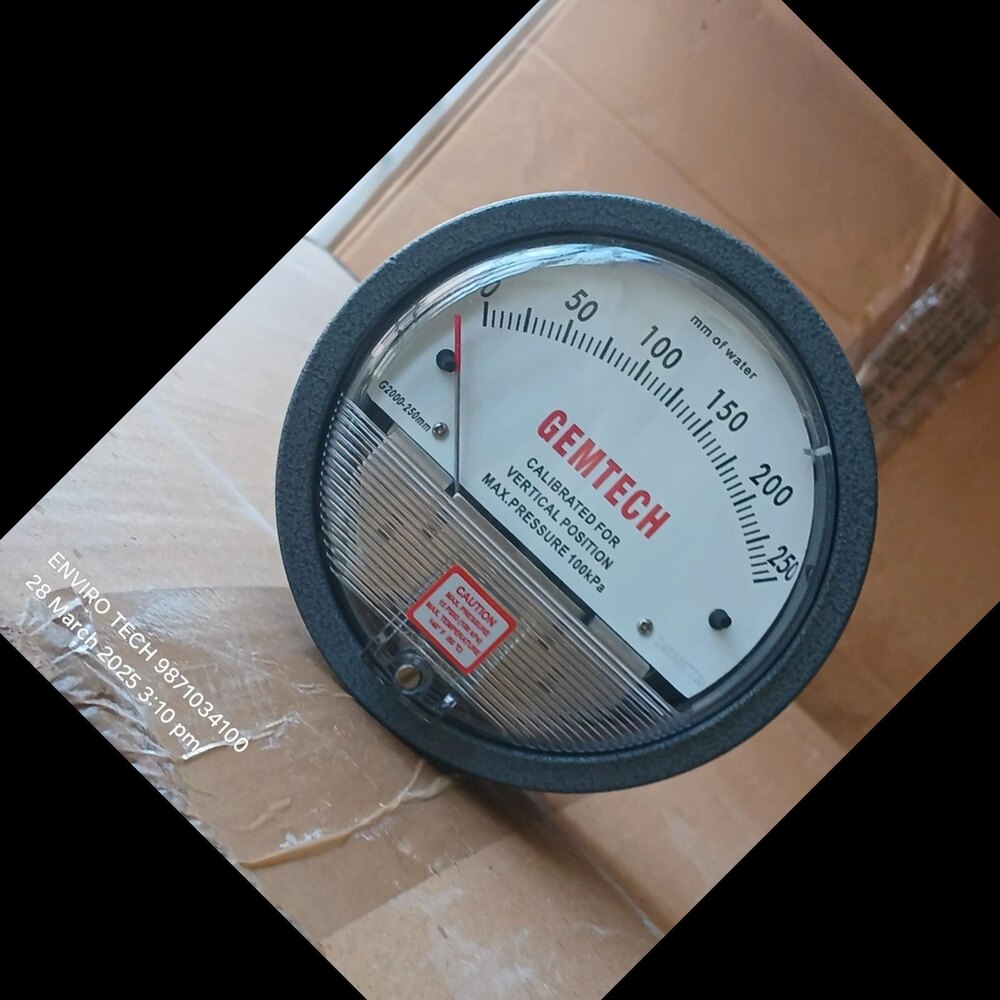 Wholesaler Gemtech Differential Pressure Gauge From Kolkata West Bengal - Accuracy: 2% (-Ha Model 1) Of Fs (3% (-Ha 1.5%) On -0