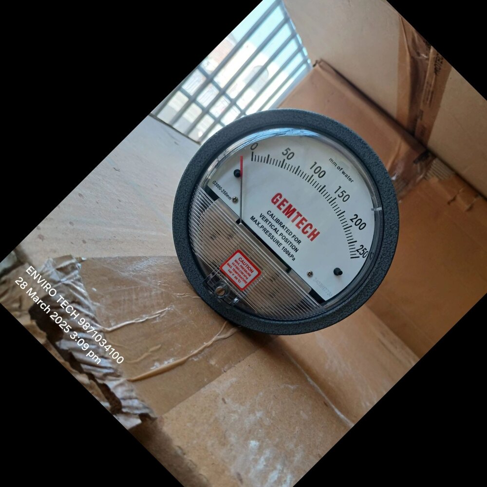 Wholesaler Gemtech Differential Pressure Gauge From Kolkata West Bengal - Accuracy: 2% (-Ha Model 1) Of Fs (3% (-Ha 1.5%) On -0