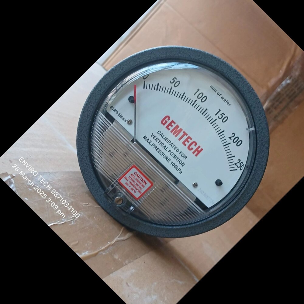 Wholesaler Gemtech Differential Pressure Gauge From Kolkata West Bengal - Accuracy: 2% (-Ha Model 1) Of Fs (3% (-Ha 1.5%) On -0