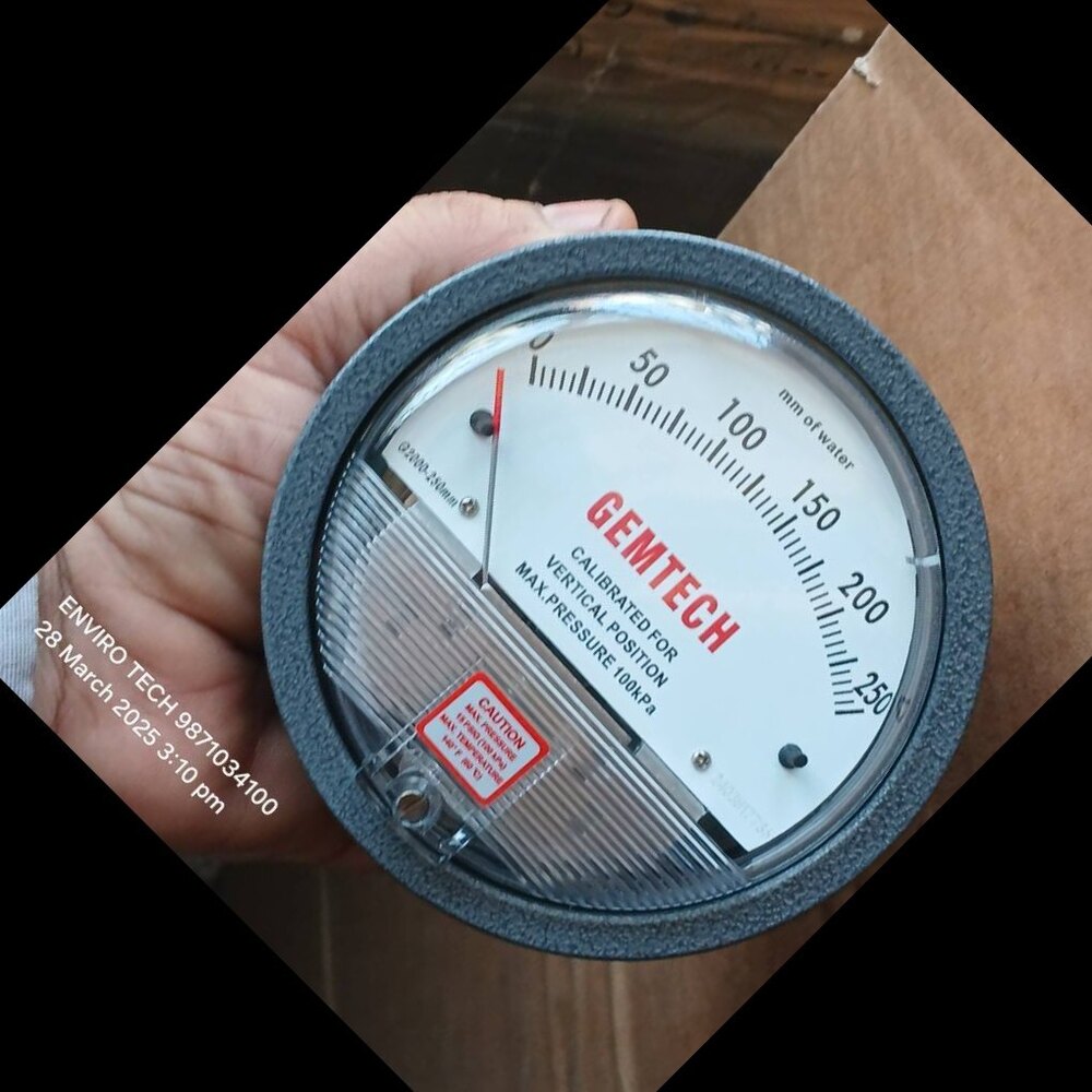 Wholesaler Gemtech Differential Pressure Gauge From Mumbai Maharashtra - Accuracy: 2% (-Ha Model 1) Of Fs (3% (-Ha 1.5%) On -0