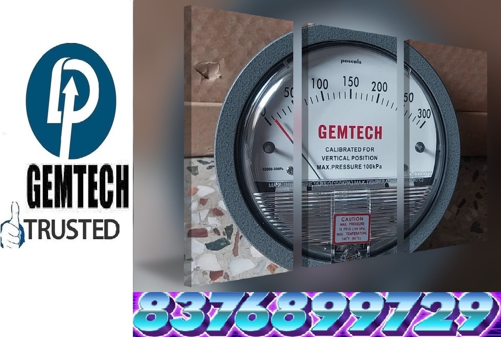 Gemtech Differential Pressure Gauges Distributors India by Kalol Gandhi Nagar Gujarat
