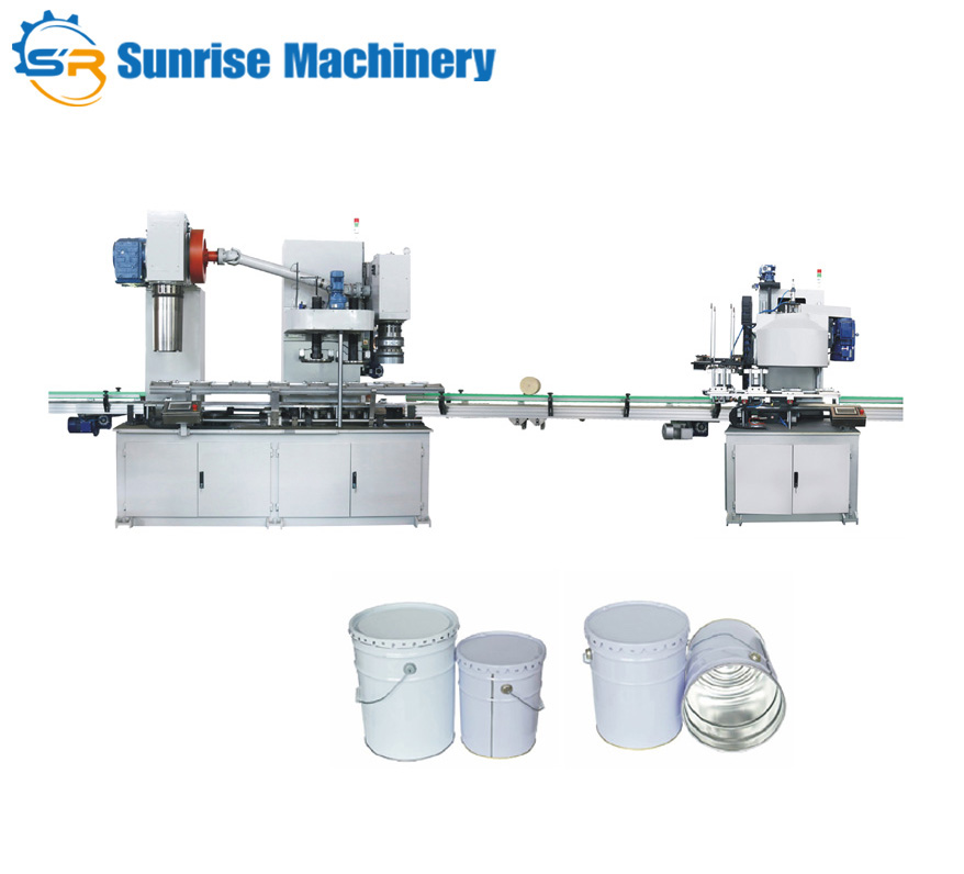 Automatic 18l Conical Pail Machine For Making Tin Cans - Color: White