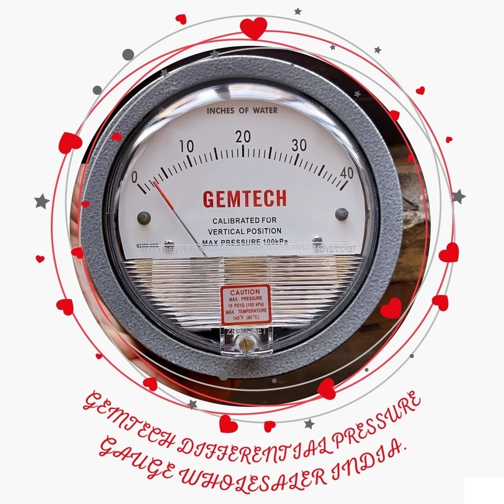 GEMTECH Differential Pressure Gauge Wholesaler For Nakur Uttar Pradesh