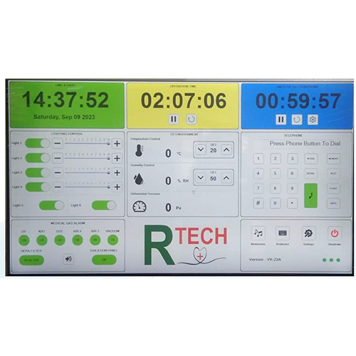 Operating Room Touch Screen Control Panel