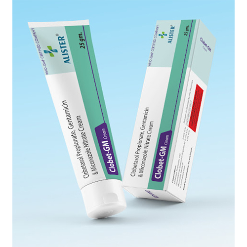 Clobetasol 0.05%, Gentamycin 0.1% & Miconazole 2% - Formulations Form: Cream