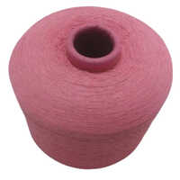 Pink Spun Polyester Dyed Yarn