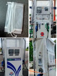 Petrol Pump Machine Rain Cover - Color: Transparent