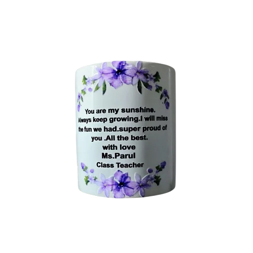 White Dtf Printed Mug - Capacity: 250 Milliliter (Ml)