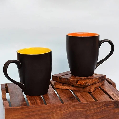 Black Matt Inner Colour Mug - Design: Modern