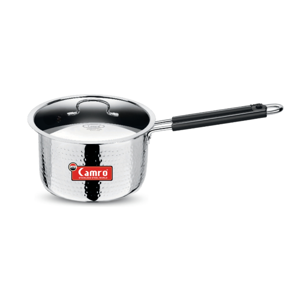 Triply Hammered Saucepan with Steel Lid 14 cm