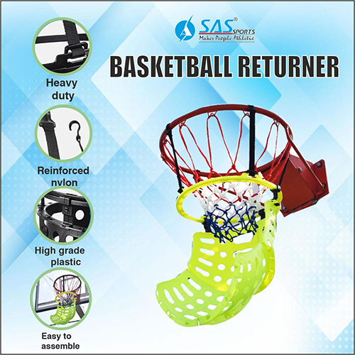 SAS SPORTS Basketball Returner Ball Rebounder 360 Degree Return System