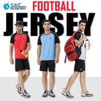 Sas Football Training Practice Active Wear Soccer Jersey Half Sleeve With Shorts Set For Boys & Men - Age Group: Adults