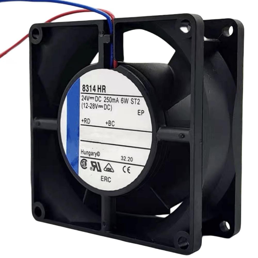 EBM PAPST 24V 8314 HR 250mA 6W 8032 Cooling Fan 80X80X32MM 2-Wire