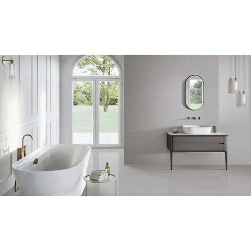 Xl Grey Crystal Tile - Color: White