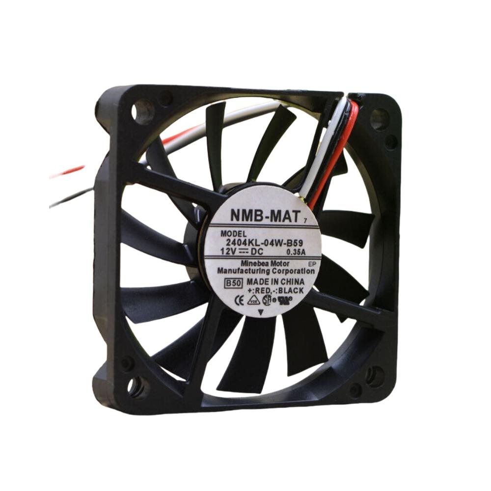 NMB MAT 2404KL-04W-B59 12V 0.35A 6010 6CM 3-wire Cooling Fan 2404KL-04W-B59