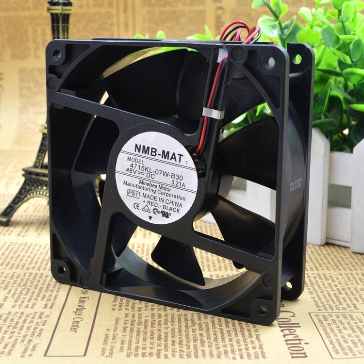 NMB MAT 4715KL-07W-B30 12038 48V 0.21A Inverter Cooling Fan 12cm
