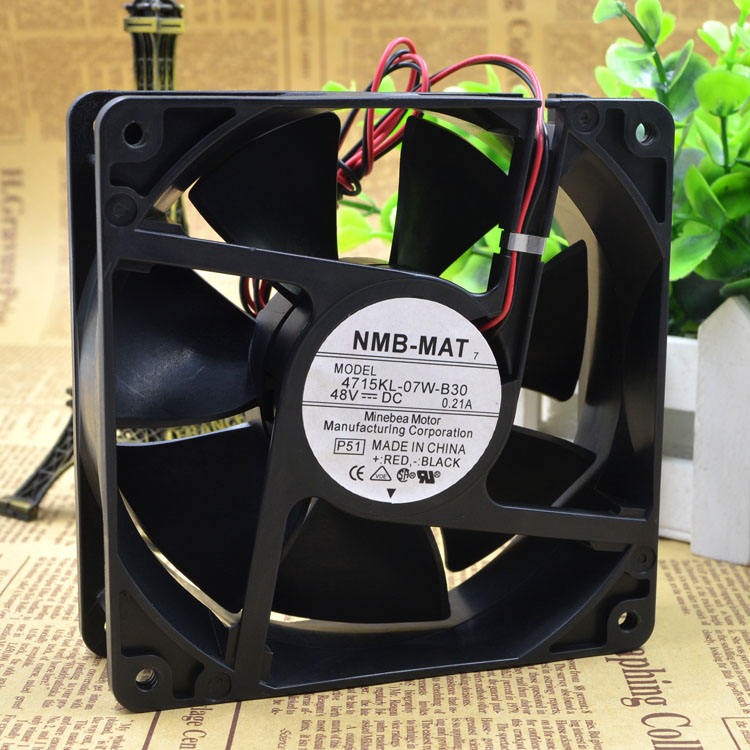 NMB MAT 4715KL-07W-B30 12038 48V 0.21A Inverter Cooling Fan 12cm