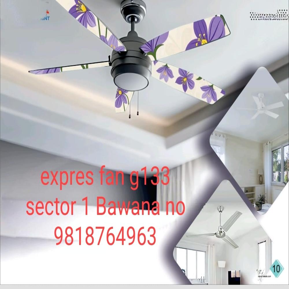 Airoelevate Unique Hollow Hub Design Ceiling Fan - Material: Iron