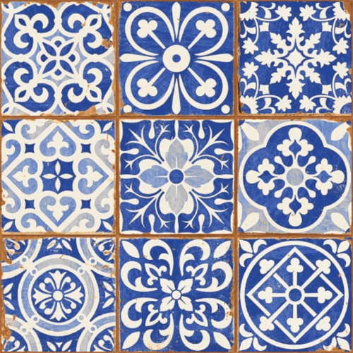 Zte Blue Tiles - Material: Ceramic