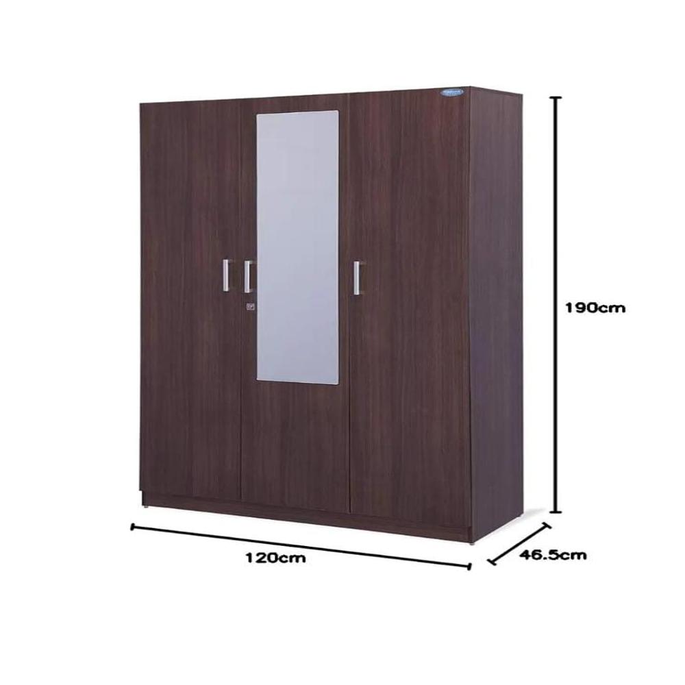 NILKAMAL REEGAN 3 DOOR WARDROBE 