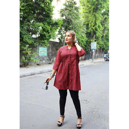 Lady Officeware Kurti - Color: 4/5 Colour Available