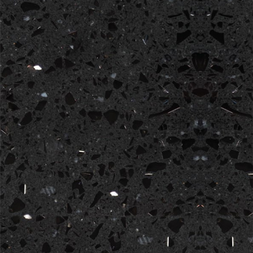 Black Sparkle Quartz Slab