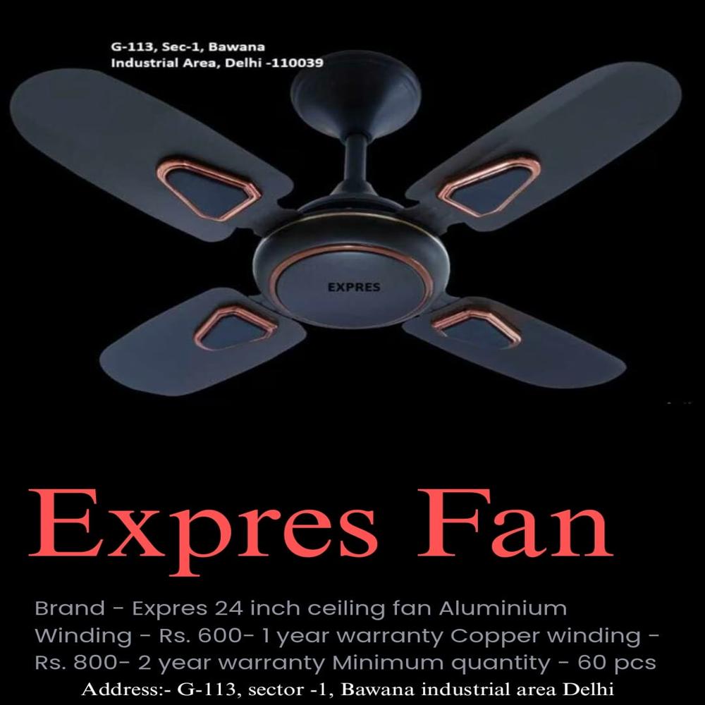 Expres 24 inch Deco Ceiling Fan Aluminium Winding