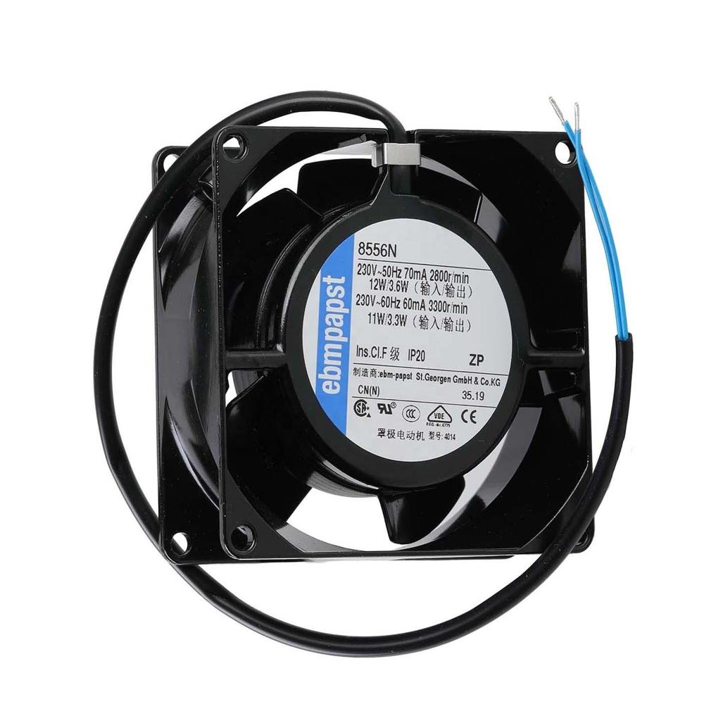 8556n Ebmpapst Fan Axial Ebm-papst Fan Type:8556n Ebm Ac Fan 230v 80 X 80 X 38 Mm - Color: Black