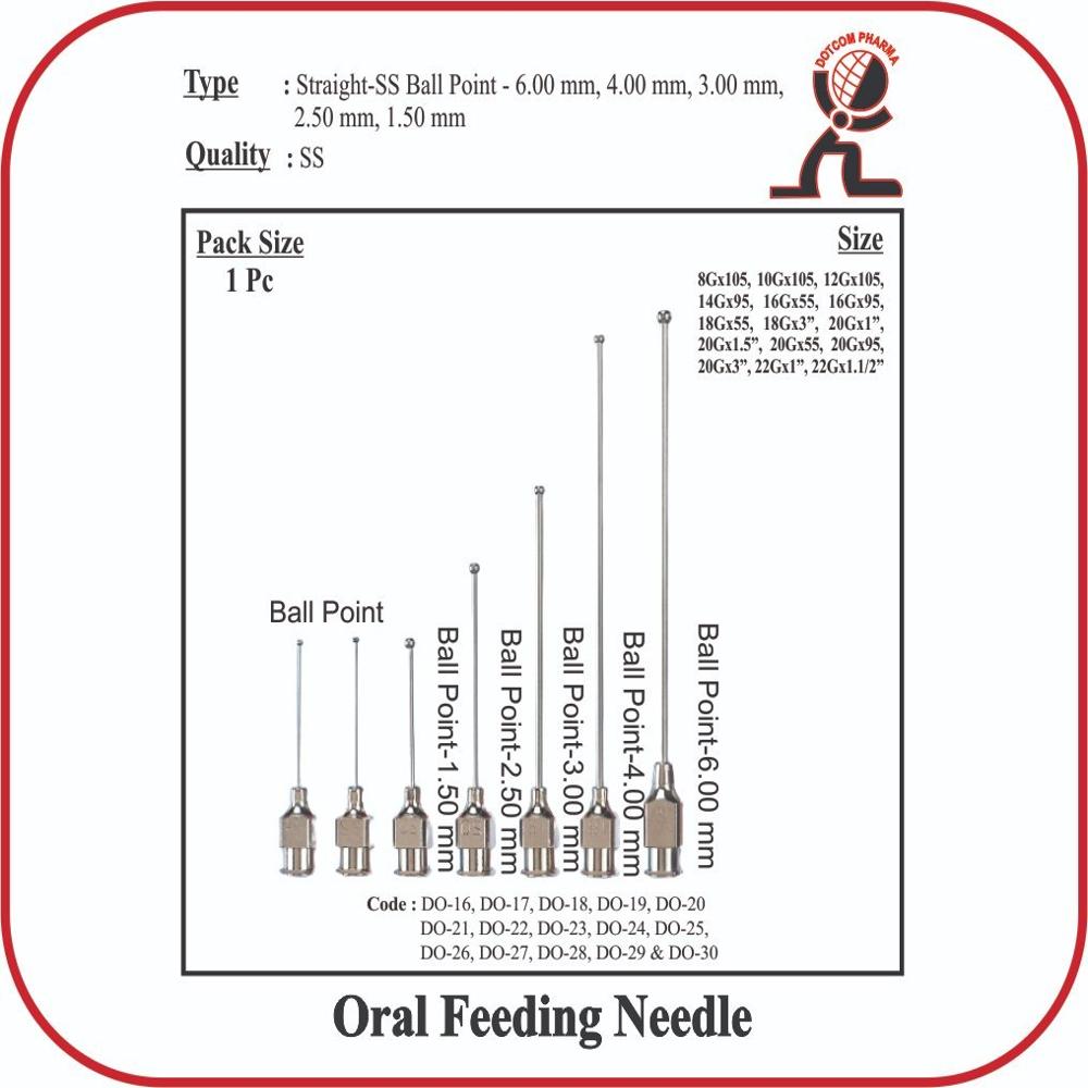 Oral Feeding Needle - Straight-6.00mm(10G x105)