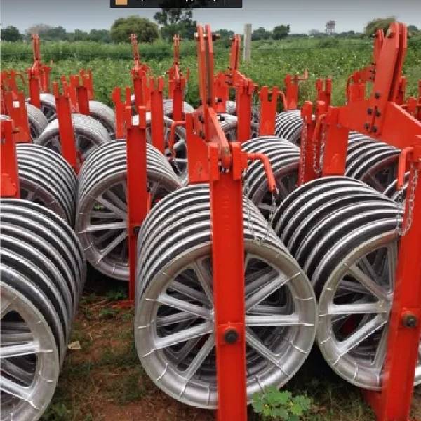 Five Sheave Aerial Roller - Color: Silver