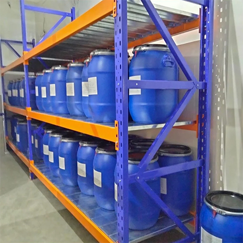 Industrial Slotted Angles Racks - Color: Blue And Orange