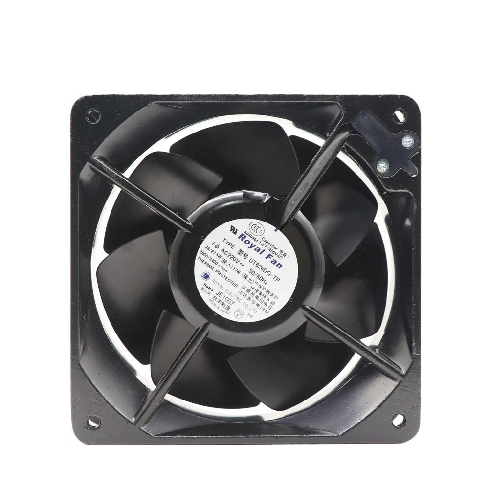 Ut626dg-tp Royalfan 160x160x55mm 220v Ac 27.5w 230mm 2900rpm 3400rpm Fuji Inverter Axial Impeller Cooling Fan - Color: Black