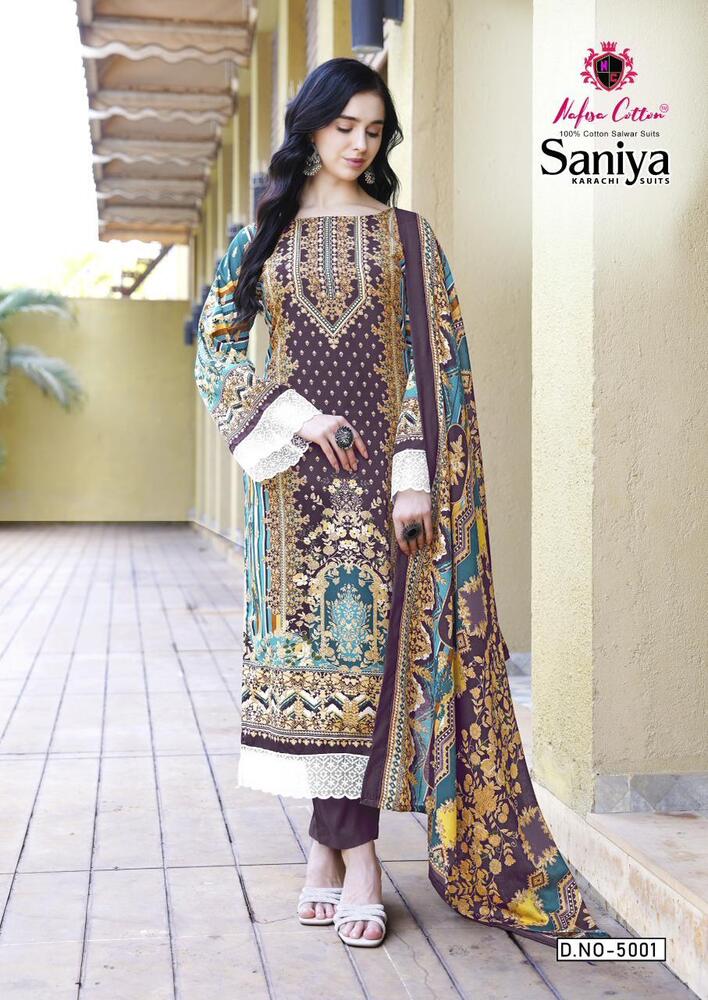 Nafisa Saniya Vol-05  Karachi Dress Material