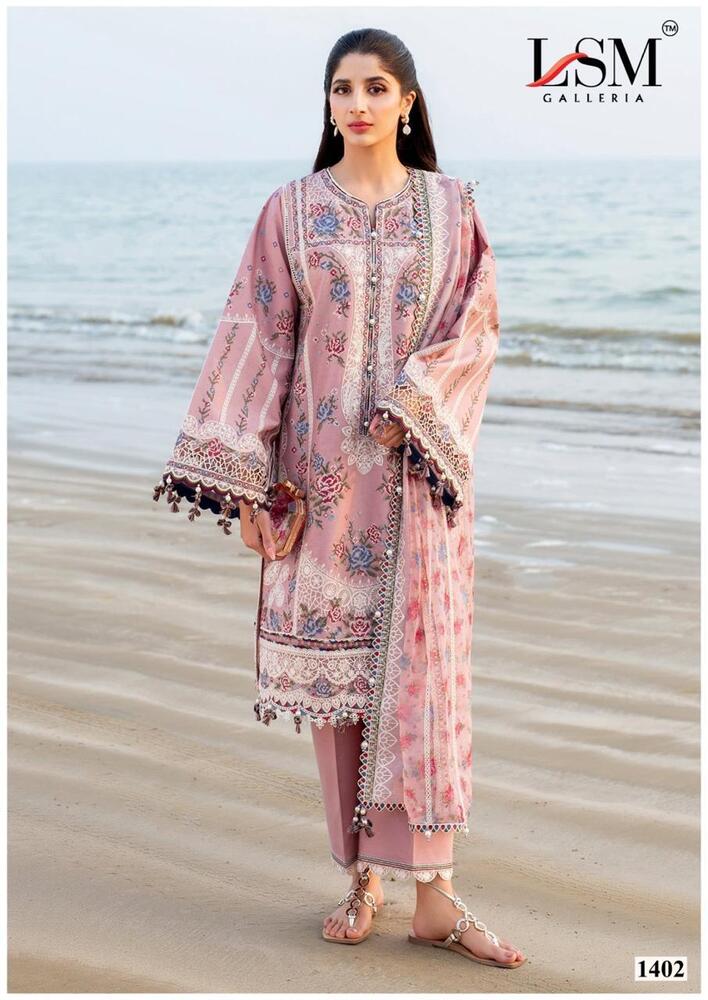 LSM Parian Dream Vol-14  Karachi Dress Material