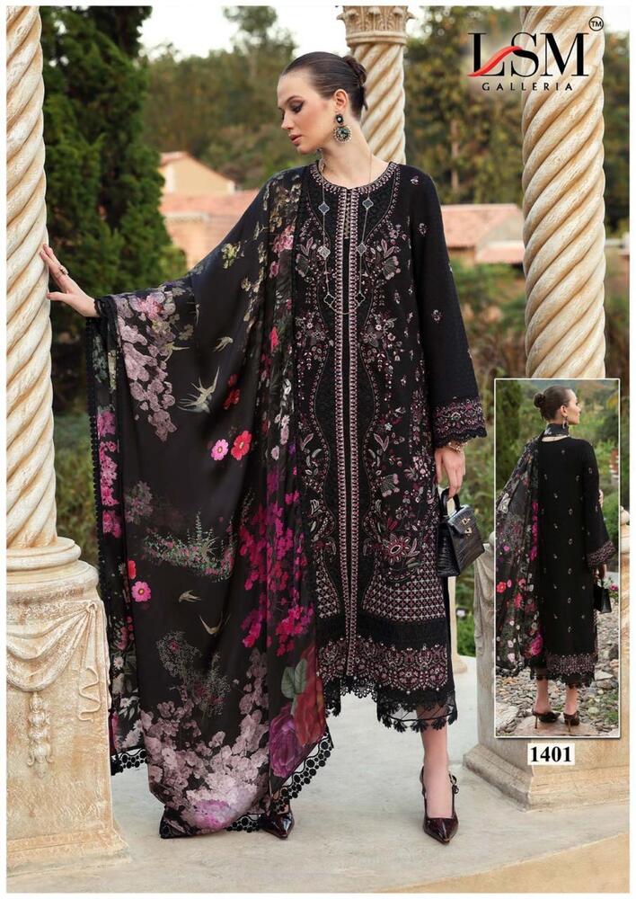 LSM Parian Dream Vol-14  Karachi Dress Material