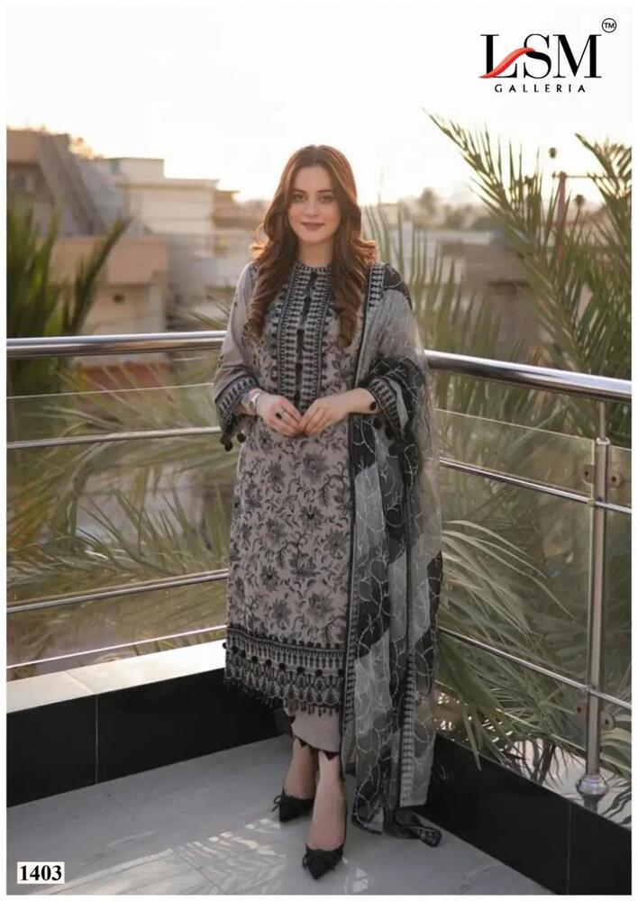 LSM Parian Dream Vol-14  Karachi Dress Material