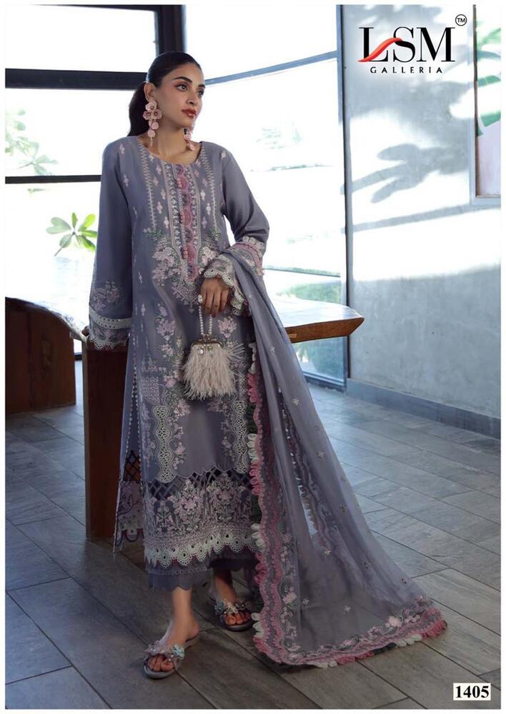 LSM Parian Dream Vol-14  Karachi Dress Material