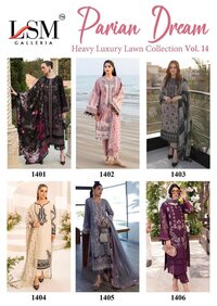 LSM Parian Dream Vol-14  Karachi Dress Material