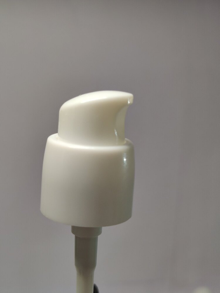 18 Mm Serum Pump - High-quality Plastic, 18mm Diameter, White Color | Double Wall Design, Smooth Action, Leak-proof, Adjustable Flow Rate