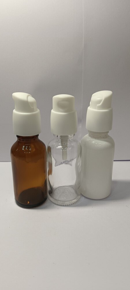 18 Mm Serum Pump - High-quality Plastic, 18mm Diameter, White Color | Double Wall Design, Smooth Action, Leak-proof, Adjustable Flow Rate