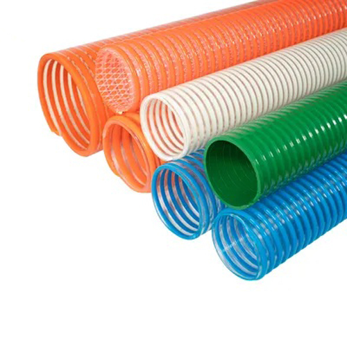 6Inch Pvc Spiral Reinforced Flexible Spring Suction Hose Pipe - Diameter: 6 Inch (In)